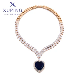Xuping Jewelry New Hot Simple Shaped Gold Color Necklace for Woman Schoolgirl Birthday Christmas Party Classics Gifts X000440676