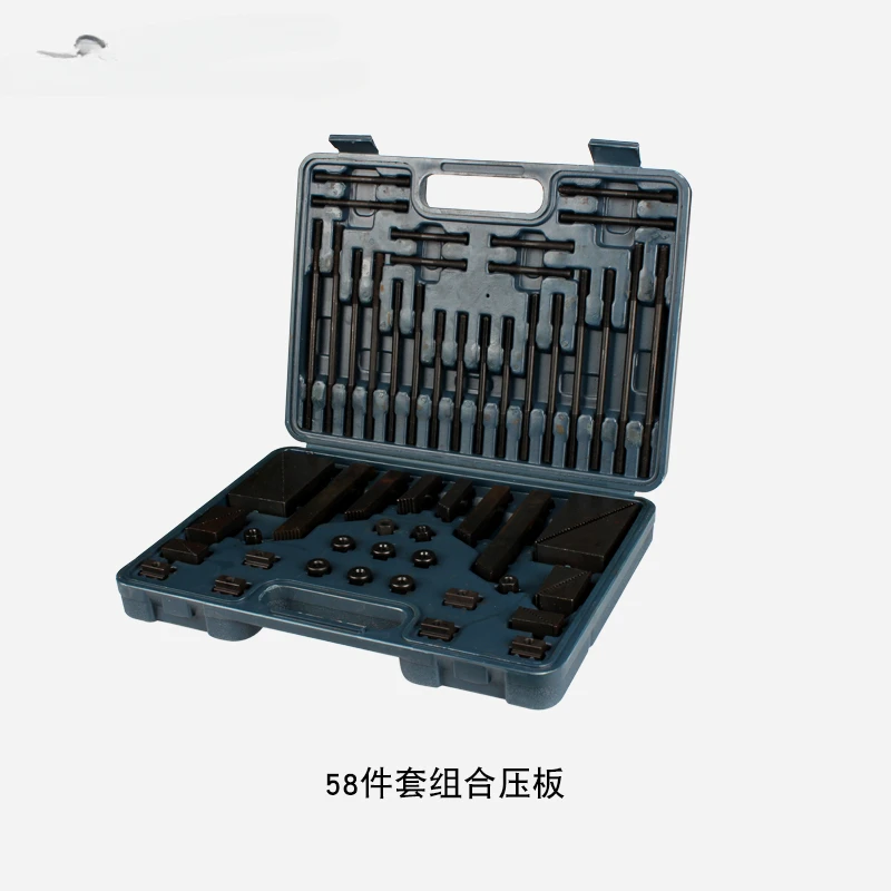 Milling Machine Combination Pressure Block M8/M12 Hardened Combination Pressure Block 58-Piece Set Drilling and Milling