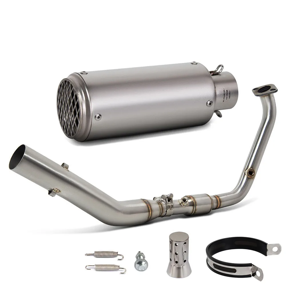 R125 Exhaust System For Yamaha R125 MT125 XSR125 2019-2026 R15 MT15 XSR155 2017-2026 Motorcycle Exhaust Muffler Moto Manifold