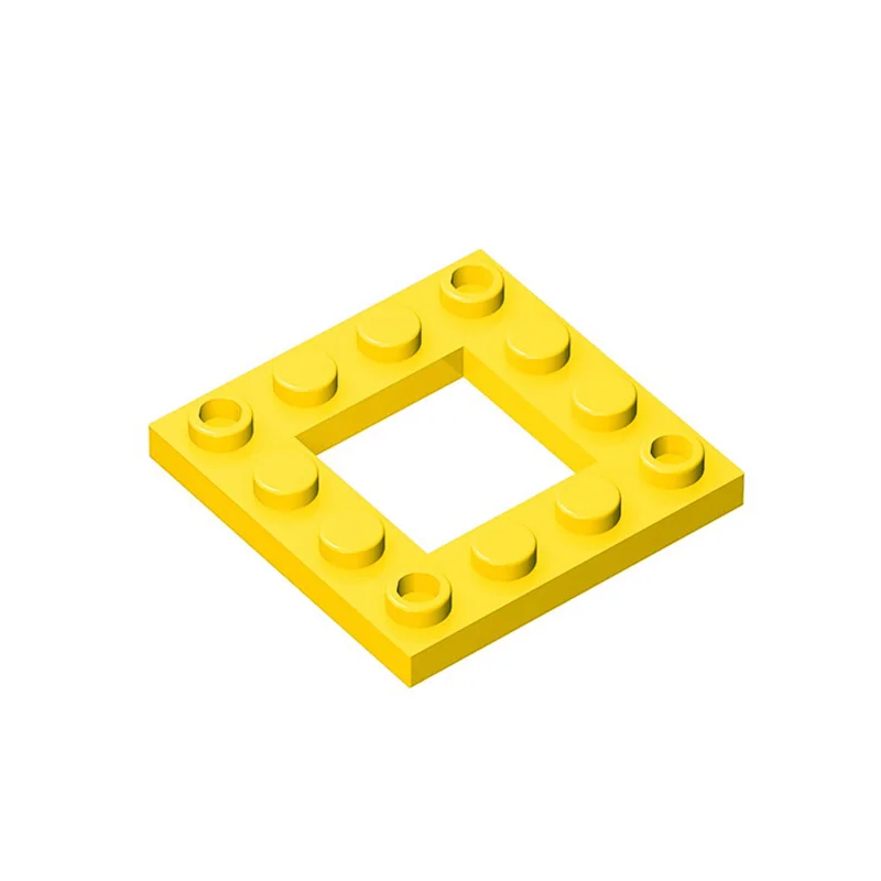 10Pcs MOC Parts 64799 Plate Modified 4 x 4 with 2 x 2 Open Center Compatible Bricks DIY Building Blocks Particle Kid Toy Gift