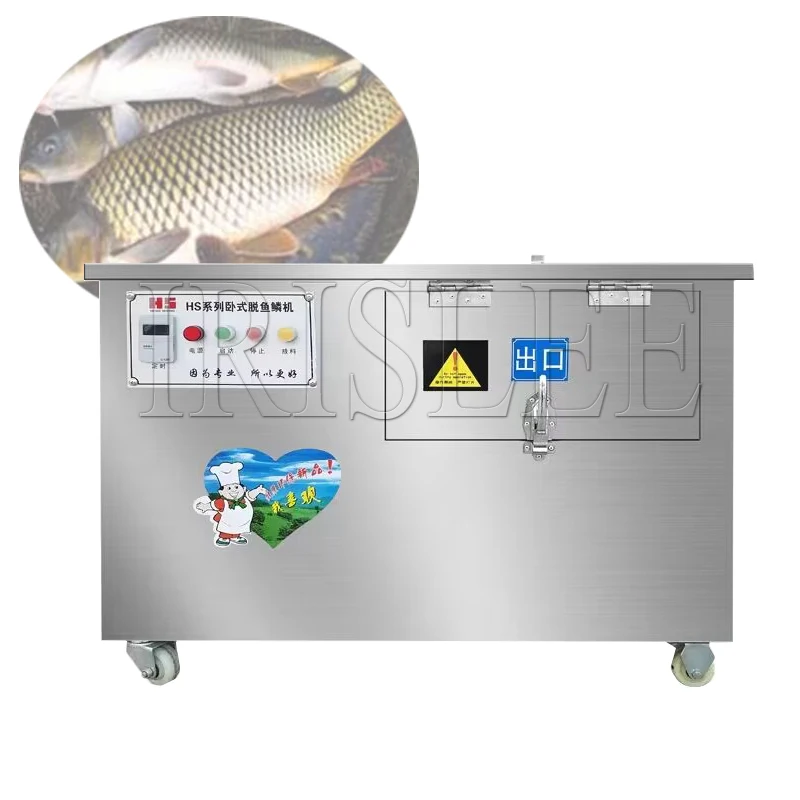Máquina de escamas de pescado automática, raspador eléctrico de acero inoxidable, equipo comercial