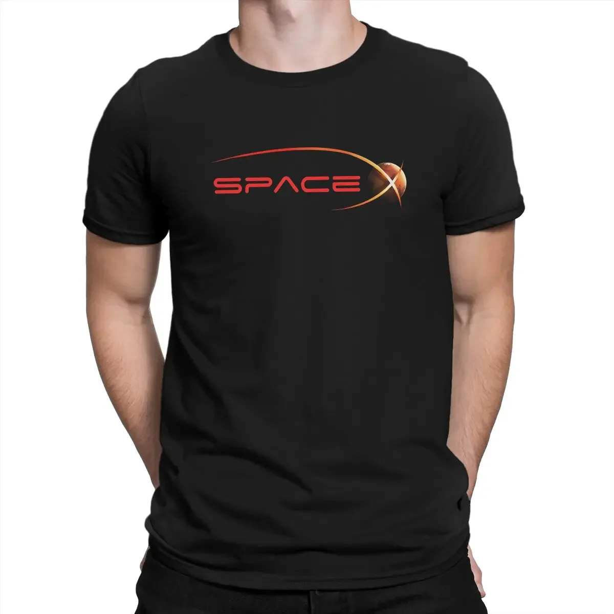 Space X Mars Exploration Tshirt Graphic Men Tops Vintage Alternative Summer Polyester Clothing Harajuku T Shirt