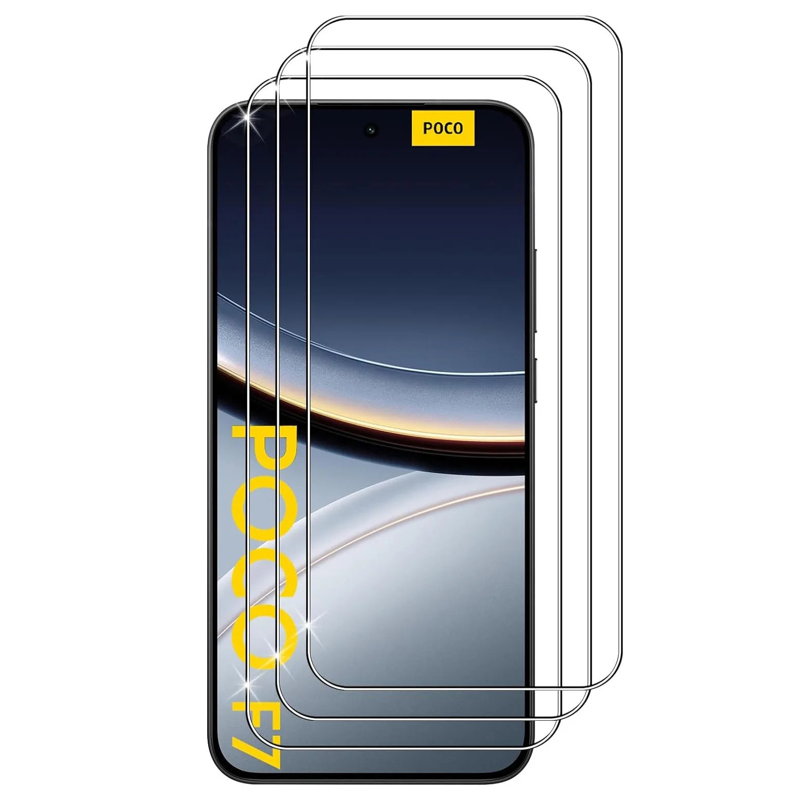 

3pcs Tempered Glass For Poco F7/Poco F7 Pro Screen Protector Glass Poco F7 Ultra Protective Film