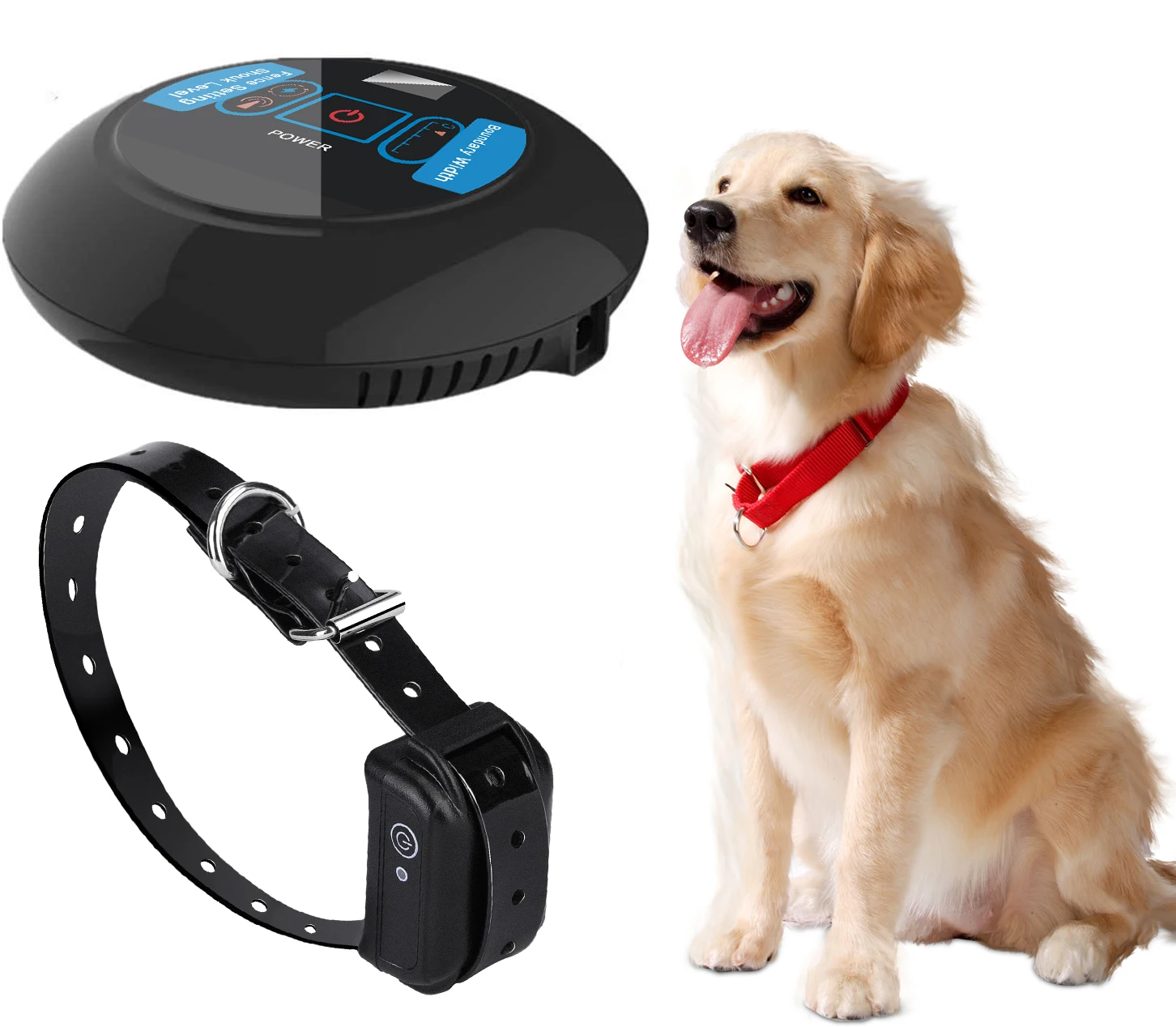 Wireless containment system pet fence boundary Electronic Shock Static correction Training Electric Collar Outdoor Safety perime