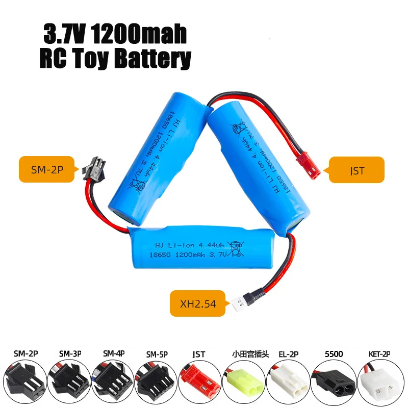 3.7V 1200mah 18650 Rechargeable Lipo Battery For Rc Toy Car Helicopter Airplanes Baot Tank Gun Truck Motorcycles Lithium Battery