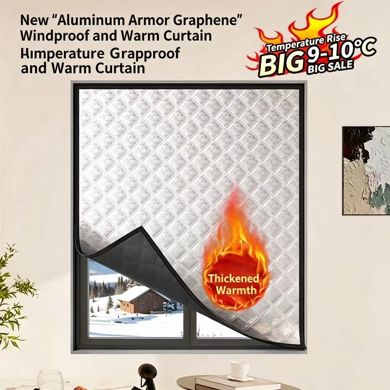Winter Windproof and Warm Curtainswindproof Artifact for Bedroomswindproof and Sealed Windowsthickened and Cold Proof Curtains