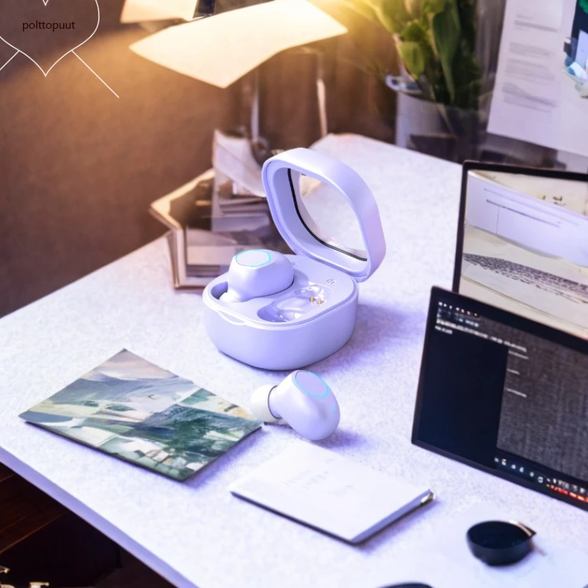 Polttopuut mini feijão no ouvido m21 alimentação dupla redução de ruído ativo 0.038s atraso bluetooth 5.4 esportes à prova dwaterproof água música fones de ouvido