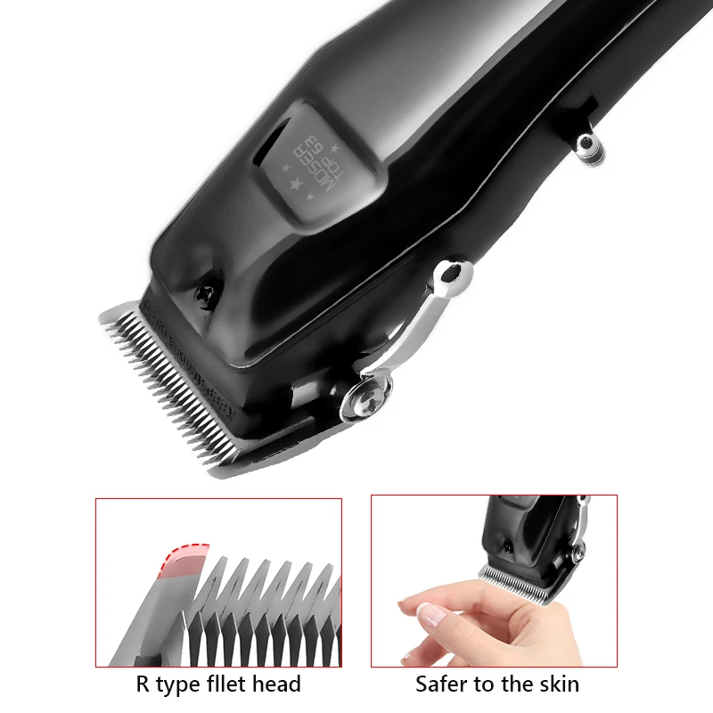 Professional Barber Cordless Hair Clipper Cutting For Men Adjustable Electric Hair Trimmer Rechargeable Hair Cutter Machine