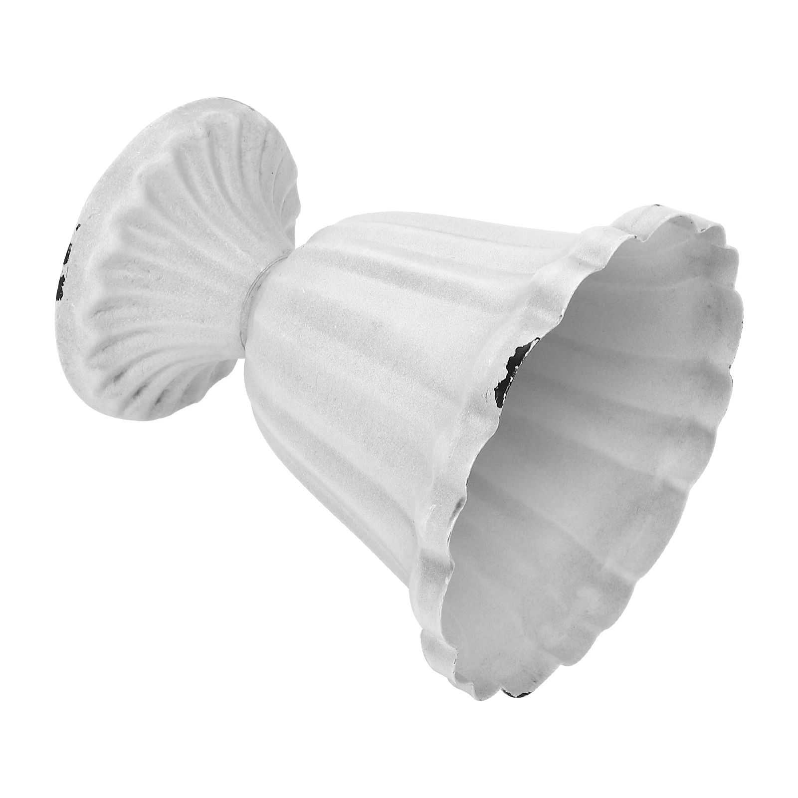 

Iron Vase White Flowerpot Retro Home Decor Chic Container Office Desktop Plant Arrangement Weather Resistant Sunlight Winter