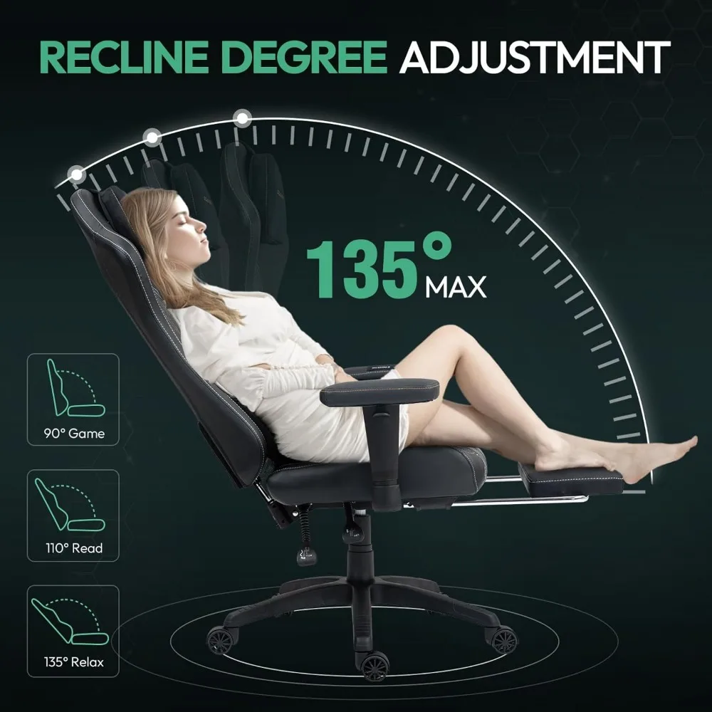 كرسي ألعاب للتدليك المريح للبالغين مع وسادة زنبركية للجيب ودعم قطني لراحة محسنة