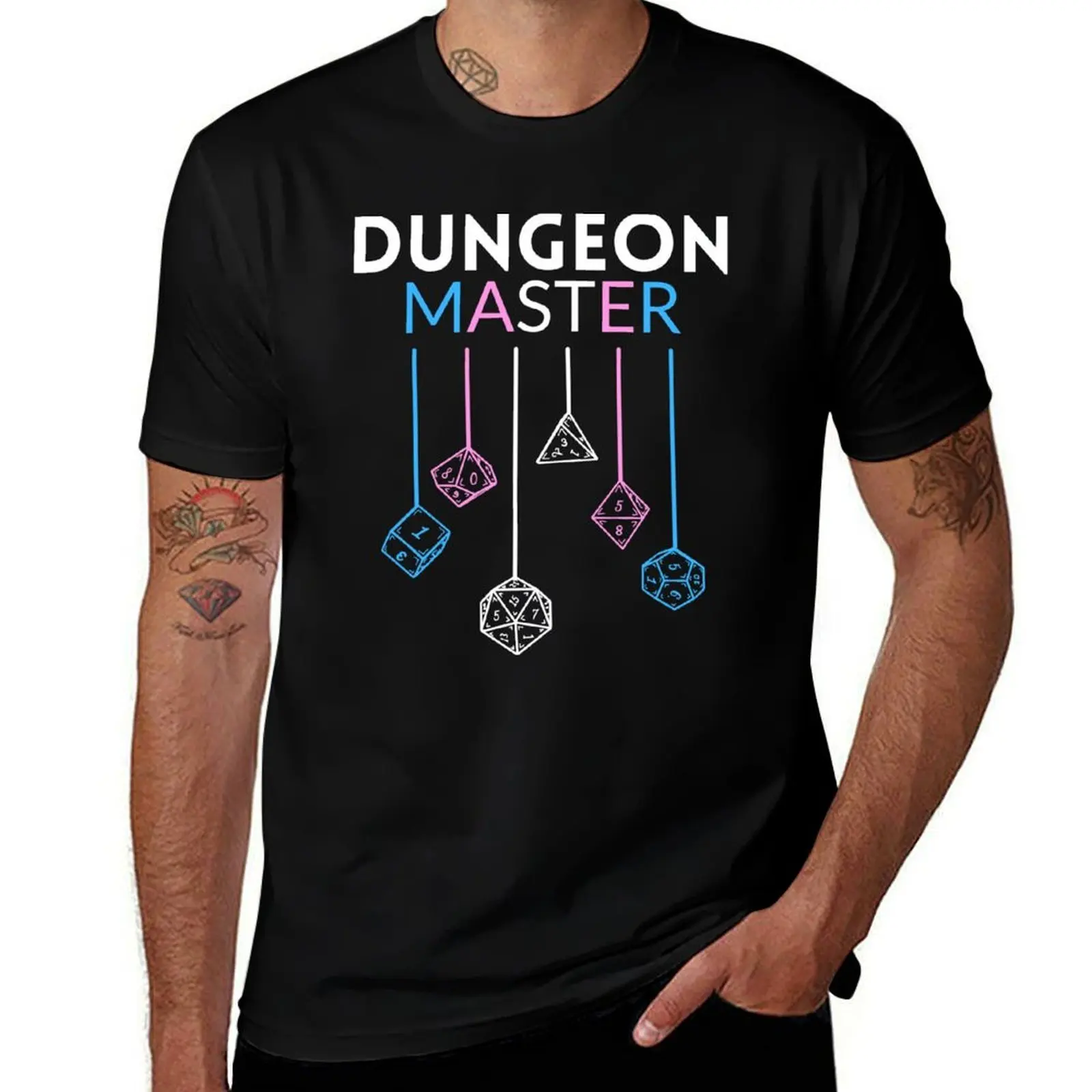 

Dungeon Master Trans Pride T-Shirt anime tshirt cotton tshirt 100% anime t shirts oversize T-shirt