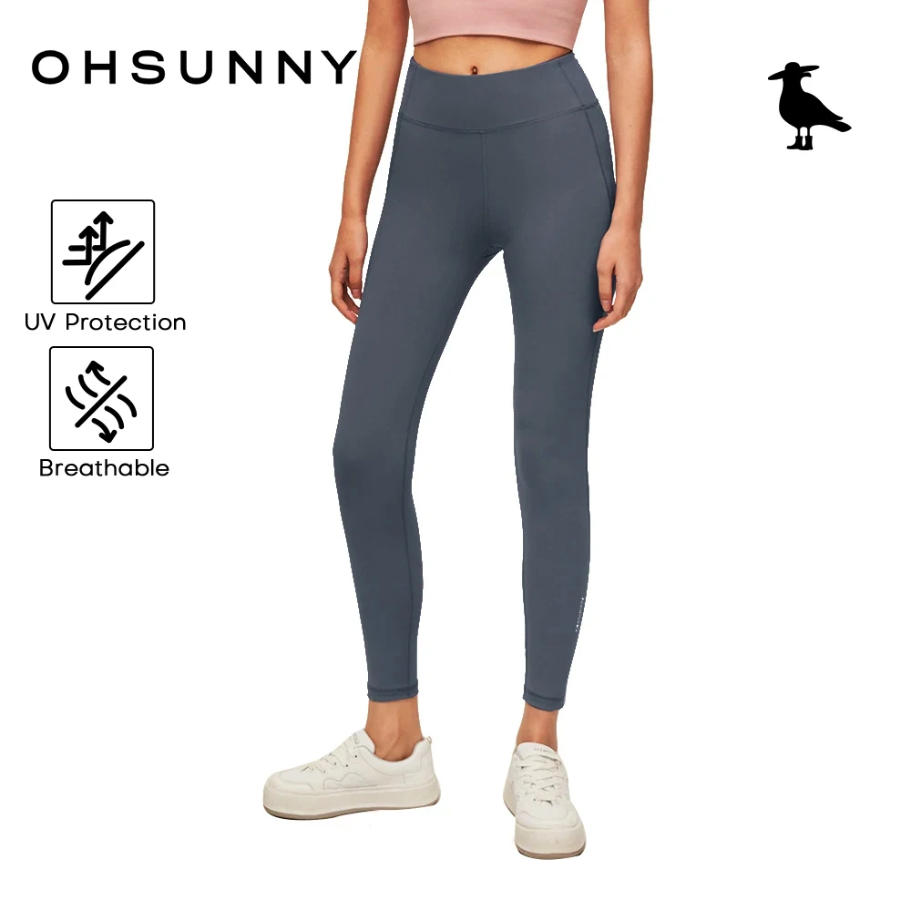 

Ohsunny Yoga Pants Sun Protection Quick Dry Fitness Athletic Butt-lifting Pants Gym Tummy Control Leggings