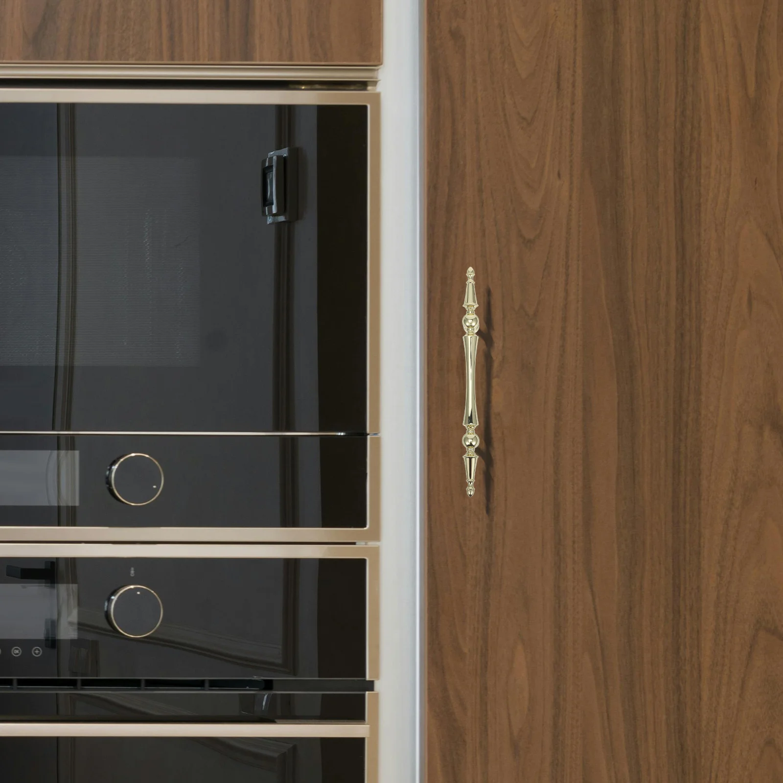 

2pcs Gold Cabinet Handle 96Mm Zinc Alloy Drawer Pull For Wardrobe Cupboard Dresser Kitchen Bathroom Furniture Hardware Brushed