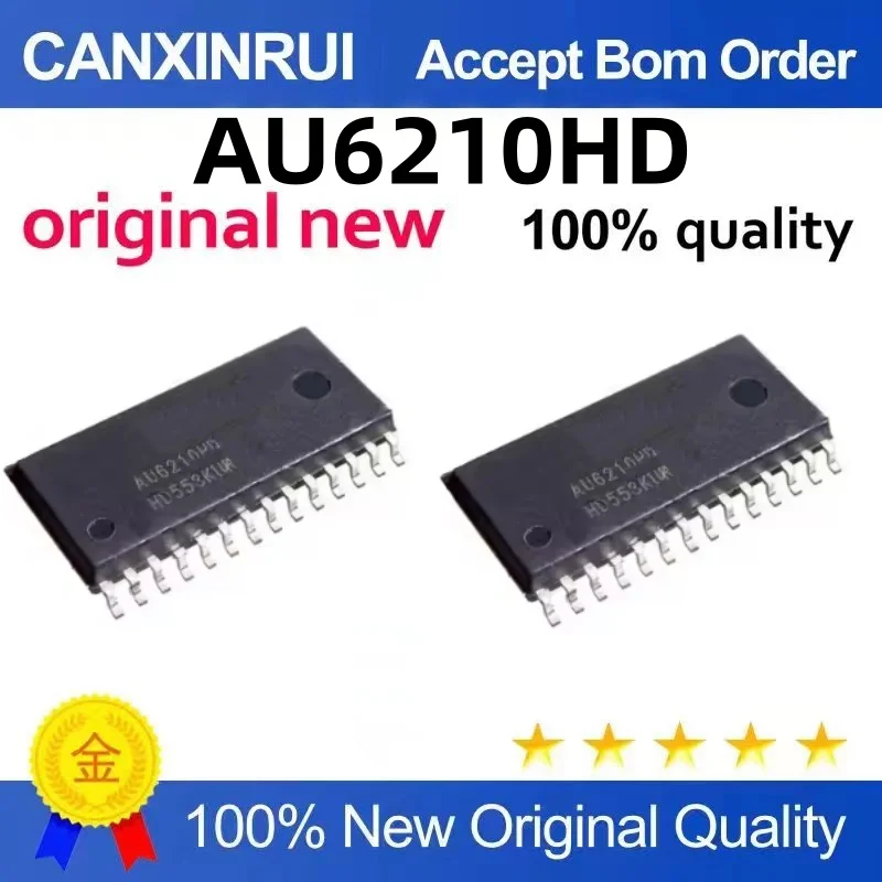 The new original AU6210 AU6210HD FM supports 7-segment screen decoder chip SOP28 hot sale