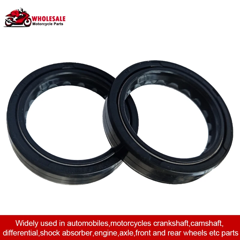 33x43x10.5 33*43*10.5 Rubber Motorcycle Front Shock Fork Damper Shaft Oil Seal Bar Retainers 33 43 33x43 33*43 Dust Cover Lip