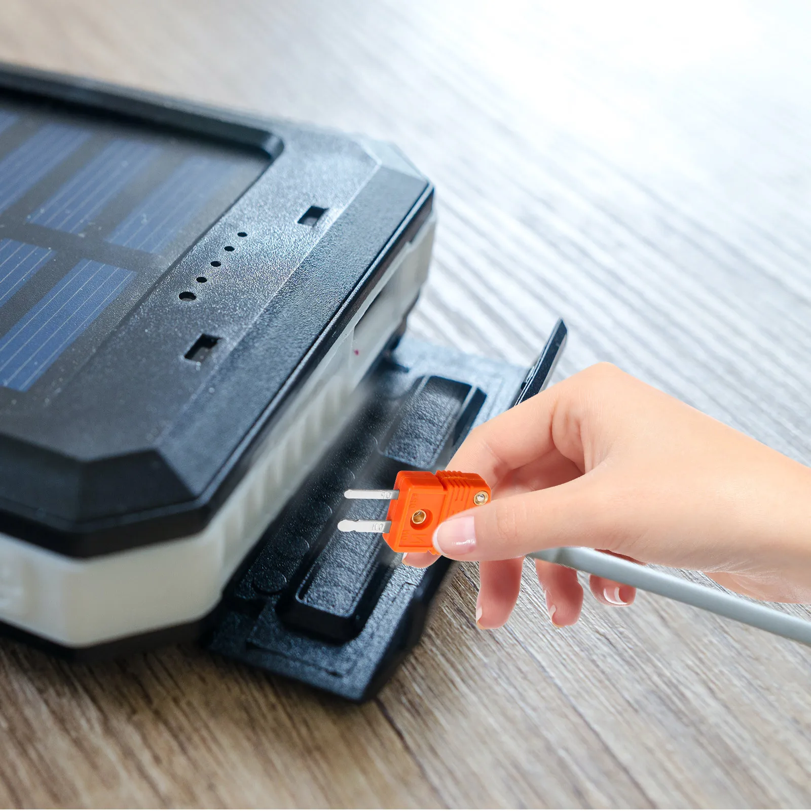 

1Pair N Type Plug Socket Connector Reliable Signal Transmission Compact Size Various Settings Thermocouple Adapter