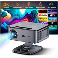 XIWBSY 2000Ansi Portable Projector 4K Android 12.0 Daylight Projector 8K Home Theater Auto Keystone Smart Projector Beamer
