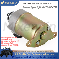 Motorcycle Starter Motor Electrical For SYM Mio Allo 50 2008-2020 Peugeot Speedfight 50 4T 2008-2022 31200-A1A-000 31200-AWA-000