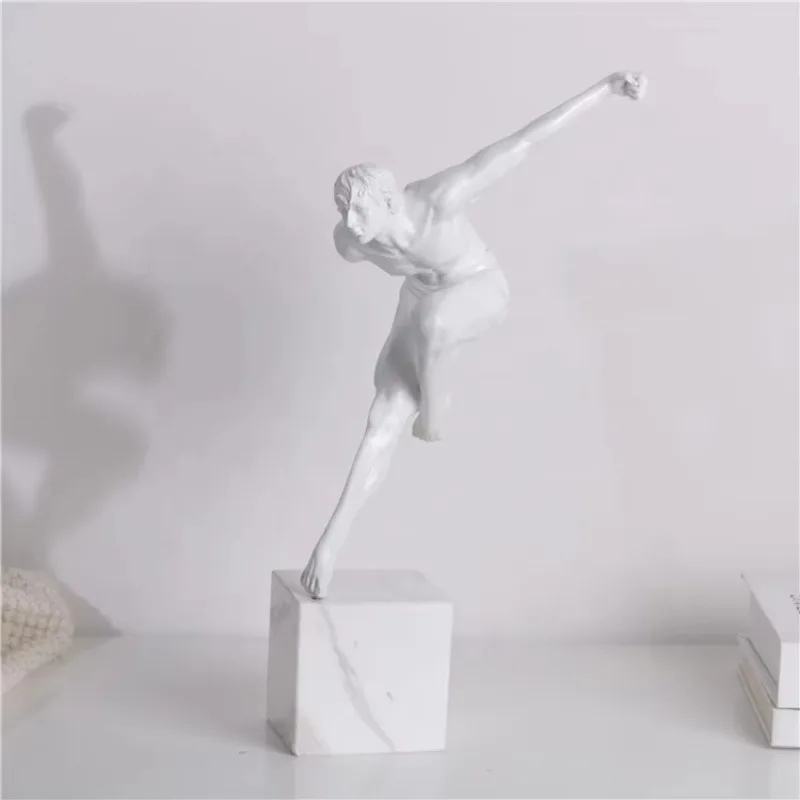 Simple Interior Living Room Accessory Creativity 3D Resin Geometry Statue Home Hotel Office Decorations