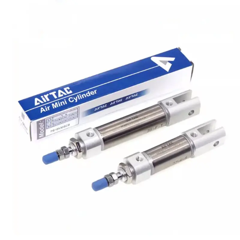 

Мини-цилиндр AirTAC размером ручки, диаметр цилиндра 16 мм, ход 15 мм, пневматический цилиндр из нержавеющей стали PB16X15CB, двойной воздушный цилиндр Celvis