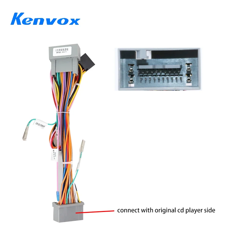 For honda accord 2009 Decoder android Car radio Canbus Box 16 pin Wiring Harness Plug Power Cable