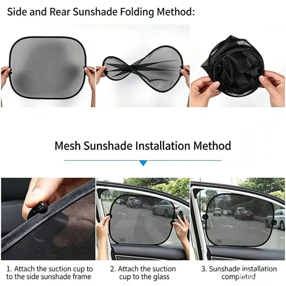 Folding Car Sunshade Cover Protector Suction Cup Auto Window Sun Shade Visor Reflector Auto Supplies Car Sunshade Windshield