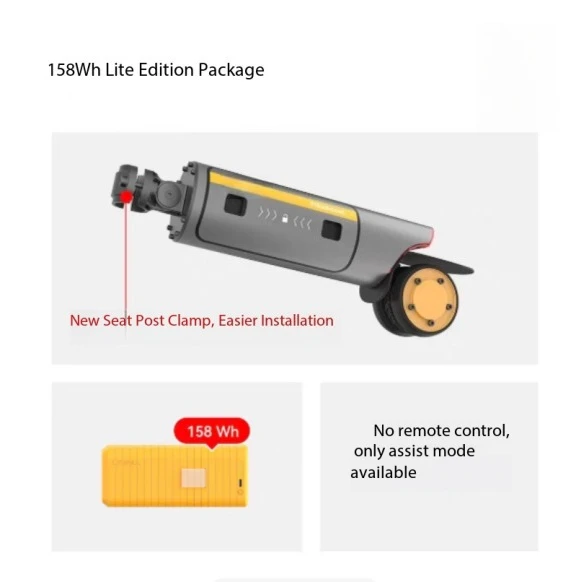 For Auxiliary Conversion Kit Electric Bicycle Electric Booster PikaBoost2