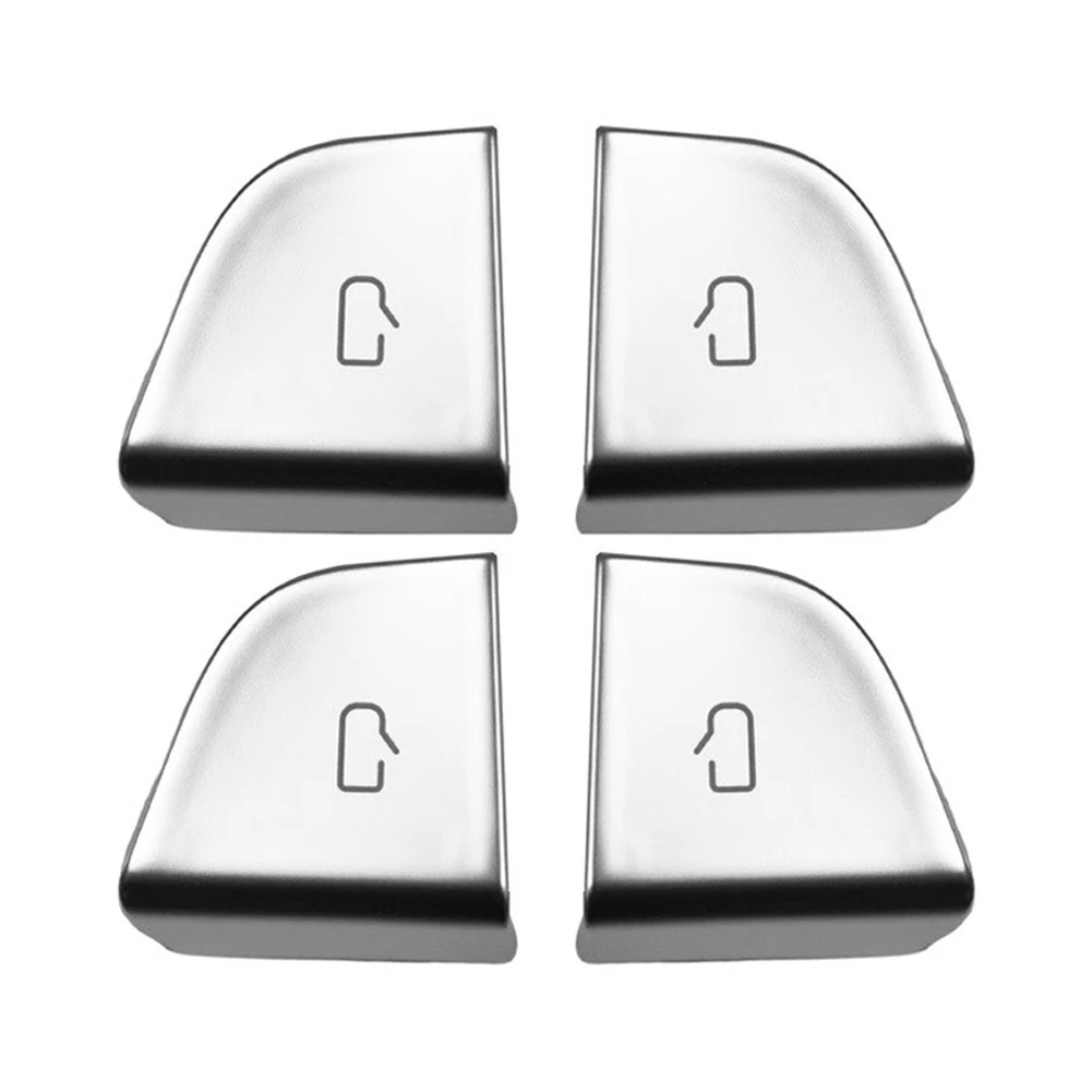 /Silver /ABS /Door Switch Button Trim Cover For Protector For Tesla Model Y For Juniper 2025 2026 Model 3 2024 Car Interior