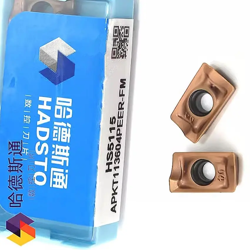 

APKT113604PEER-FM HS5115 APKT113604 HADSTO CNC carbide insert Milling insert For High hardness Steel, Stainless steel, Cast iron