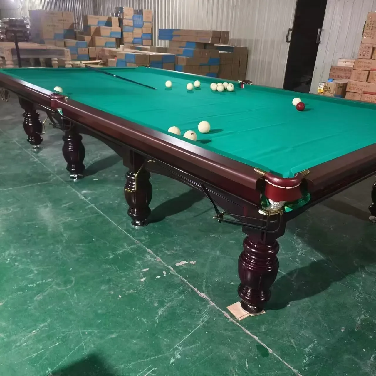 Custom Standard Size Professional Indoor Pool Tables Bluestone Slate 12ft Snooker Russian Pyramid Billiard Table for Home Office