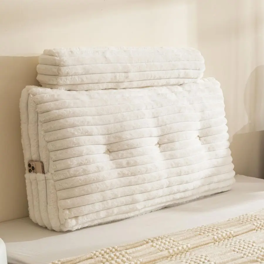 

Треугольная подушка изголовья клина с цилиндрической подушкой и наполнителем из пены с эффектом памяти, подушки для кушетки для сидения, чтения или