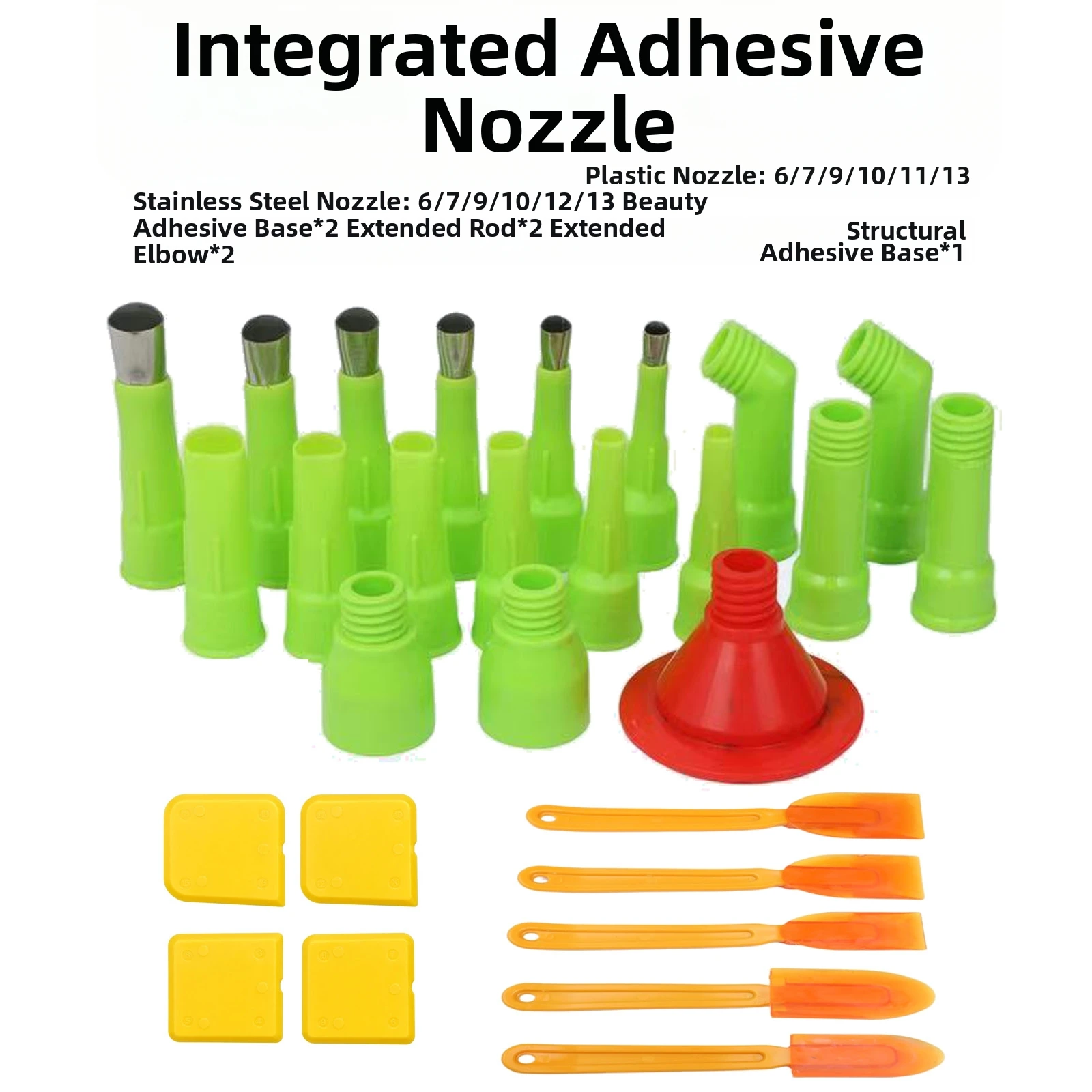 Upgrade Caulking Nozzles Tips Caulk For Finisher Kit Rubber Caulking Tools For Home Repair And Construction Sealing Tasks