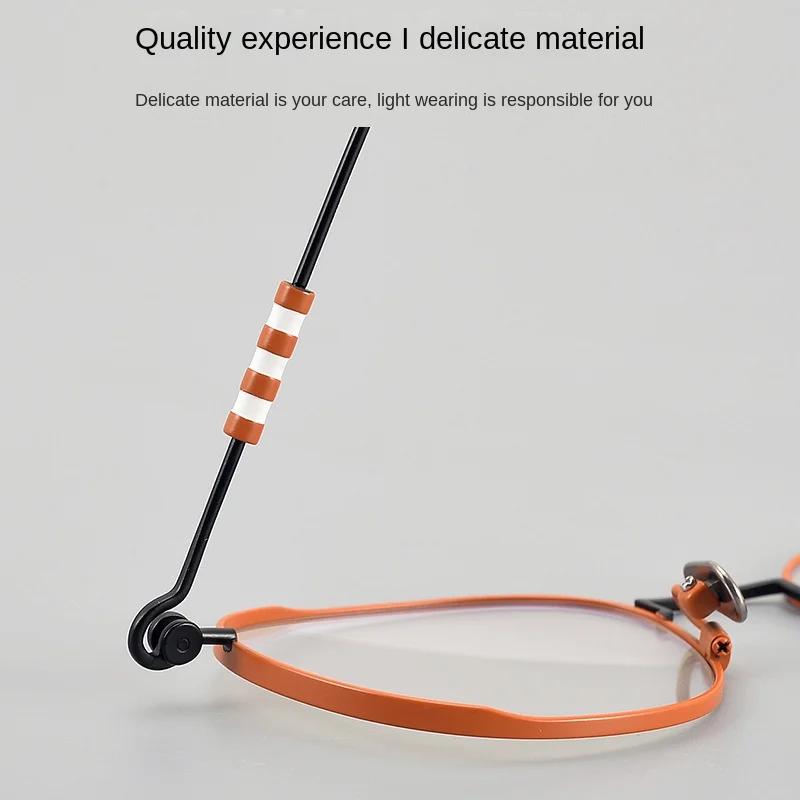 Personality Color Ultra Light Pure Titanium Glasses Frame Myopia Retro Fashion High Quality Prescription Glasses