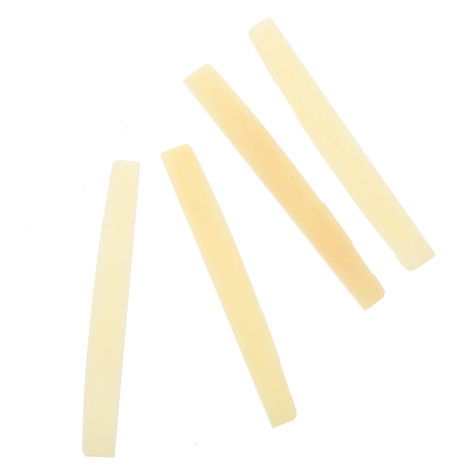 

4 Pcs Guitar off Replacement Set Folk Component Saddle Parts Beef Bone Acoustic