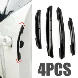 4 Pcs car door anti-collision stickers protective decorative strip car anti-scratch transparent rubber strip stickers