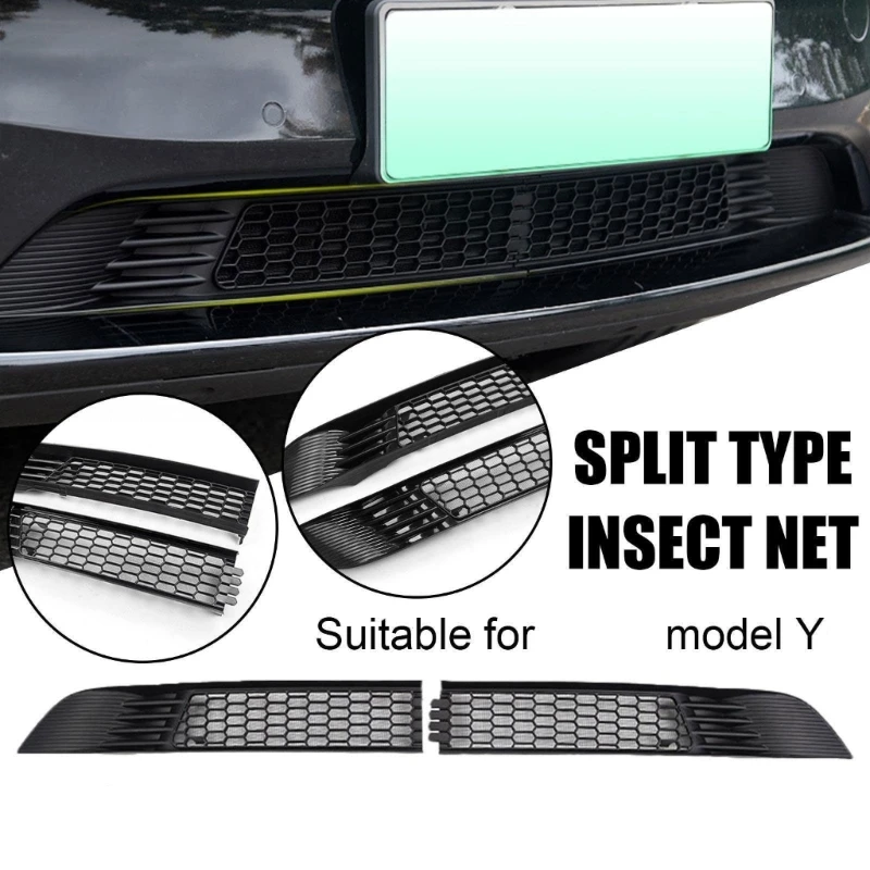 

For Y 2017-2022 Front Bumper-Hood Vent Grille Net Protective Mesh Grill Dropship