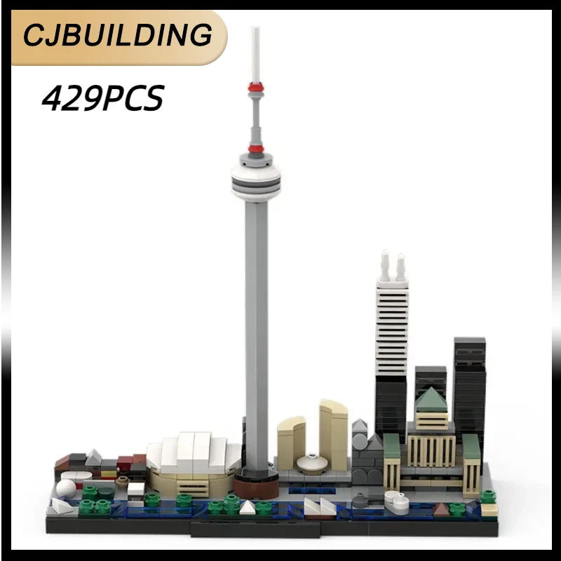 

MOC-156914 Building Block Urban Skyline Building Model 429PCS Adult and Children's Puzzle Education Birthday Christmas Toy Gifts