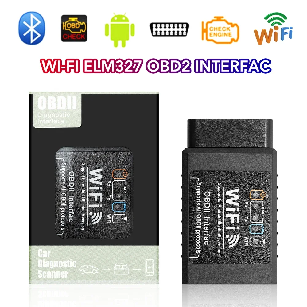

Top ELM327 WiFi OBD2 Code Reader Scanner V1.5 Car Diagnostic Tools Car Fault Detector For Android/IOS/PC