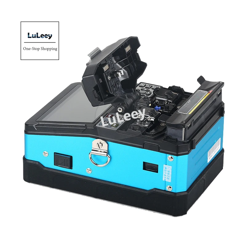 Automatic Fiber Fusion Machine 7s Fast Welding 18s Heating Jumper Cable Tail Fiber Leather Wire Hot Melt Fiber Tool Bule Color