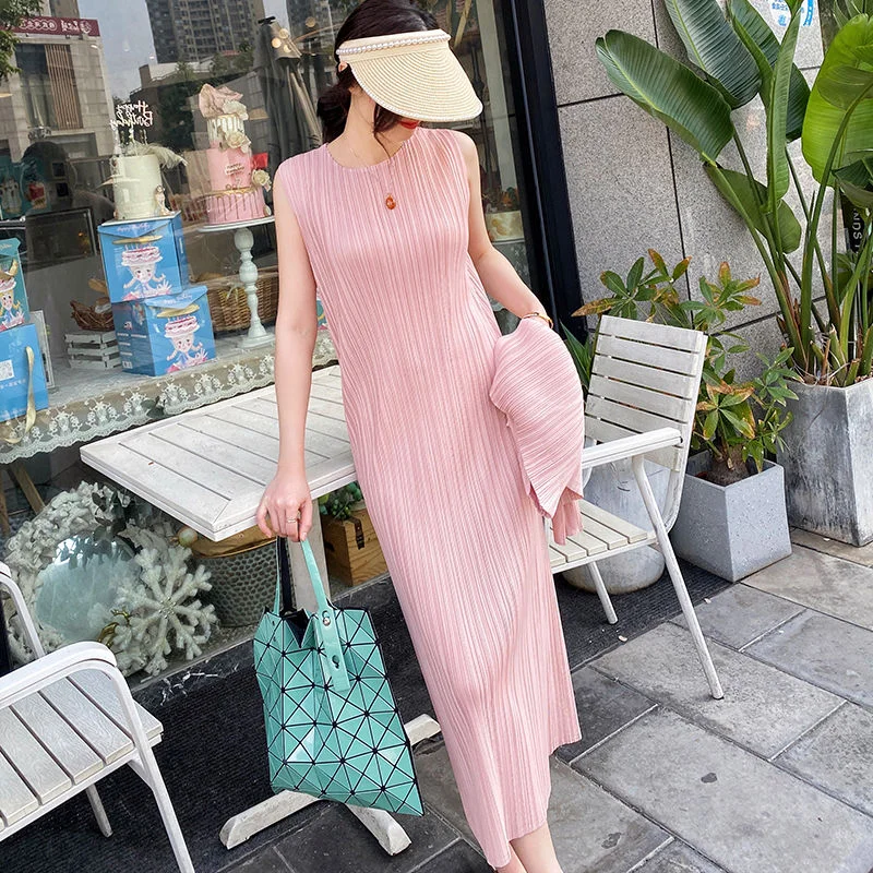 คลาสสิกจีบ Svel Straight Cut Base Layer Dr Summer Street Sle เอวหลวม ใยโพลีเอสเตอร์ ทรงกลม Ne Casual