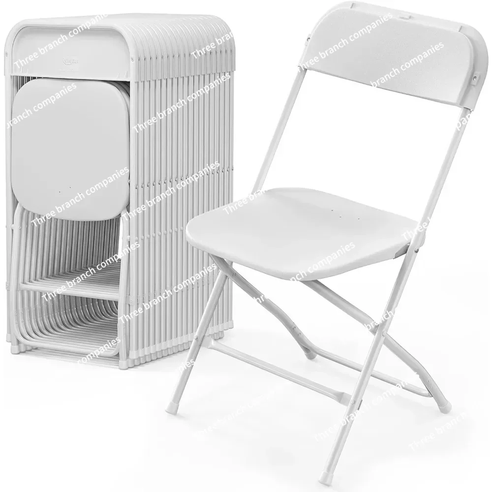 Folding Chair Outdoor Plastic Office White Folding Chair Home Backrest Portable Meeting