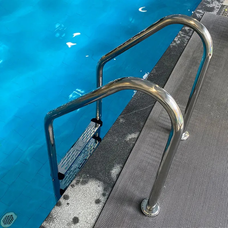 Escalera de escalones ancha Escalera/elevador de piscina marina de acero inoxidable