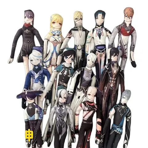 Genshin Impact Anime Cosplay Funny Doll Built-In Wire Randomly Place Actions Photo Props Game Cartoon Companion Gift for Fans