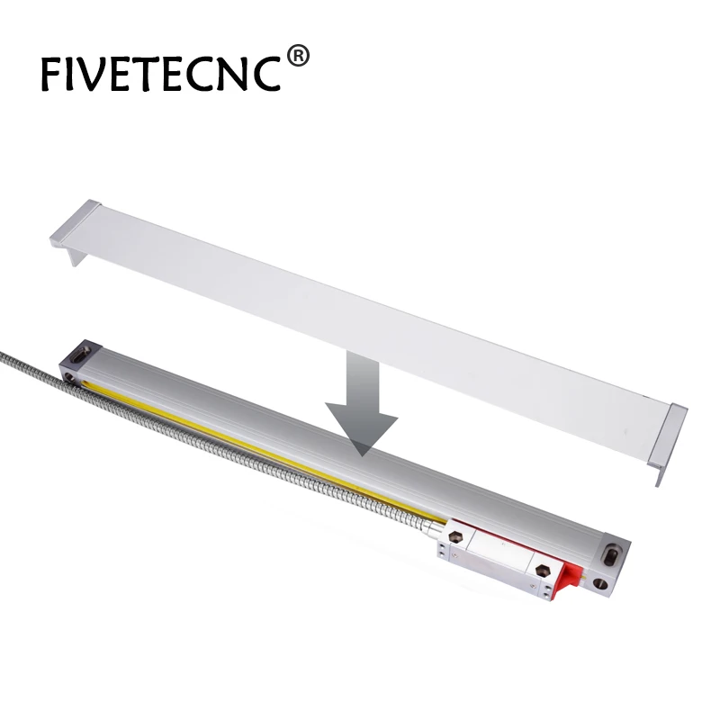 

RS422 5um Slim Optical Glass Scale Linear Encoder 100 150 200 250 300 350 400mm Stroke Fits Sino Easson Digital Readout Ruler