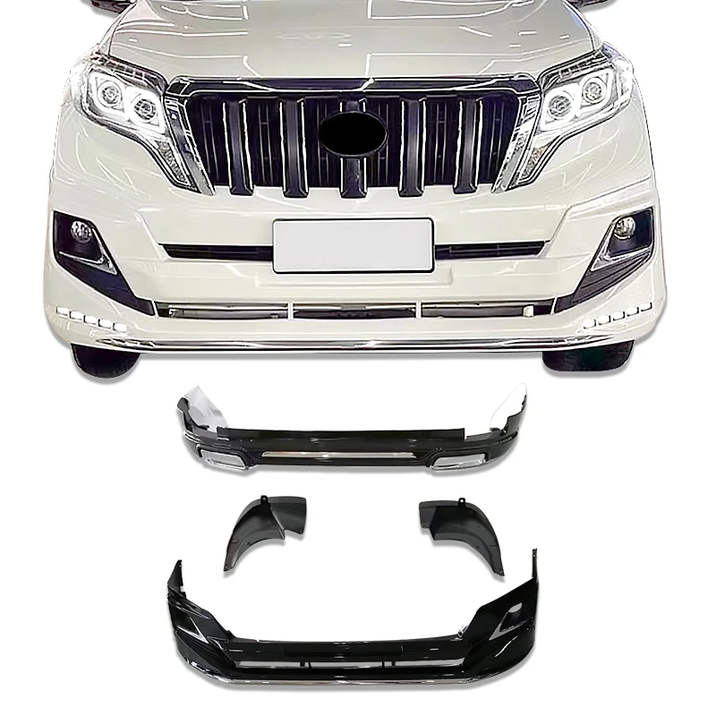 

For Toyota PRADO 2014-2017 Front Lip Rear Lip Side Skirts PP Plastic Car Bumper Car Bodykit Auto Parts Diffuser Splitter