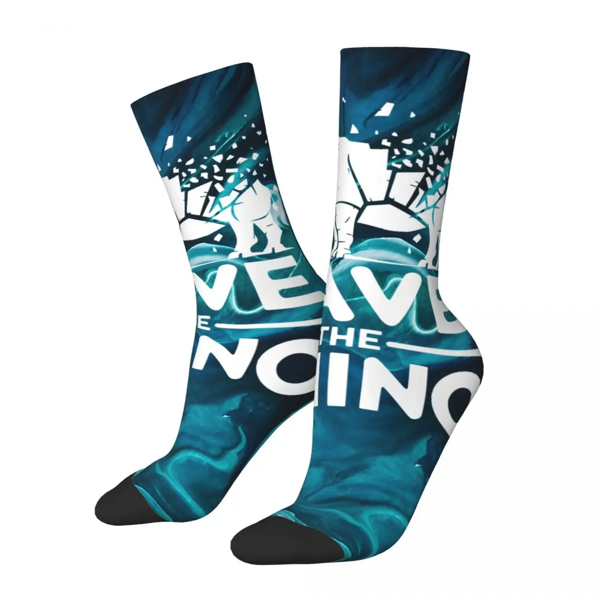 Vintage Protect Men's compression Socks Unisex Rhino Harajuku Seamless Printed Novelty Crew Sock