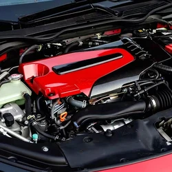 For Honda 10th Generation Civic Accord ABS Carbon Fiber Color Auto Engine Cover Bonnet Hood Soundproof 2016 -2020