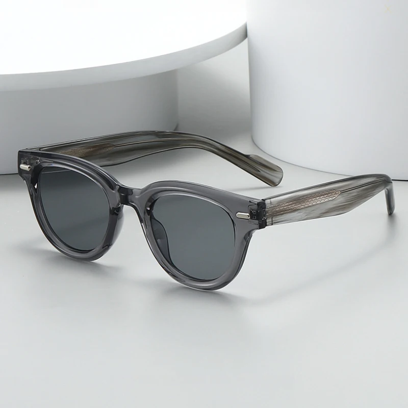 Super Quality TR90 Sunglasses Women Men Driving Travel UV400 Oval Cat Eye High End Sun Glasses Stainless Steel Core Shades