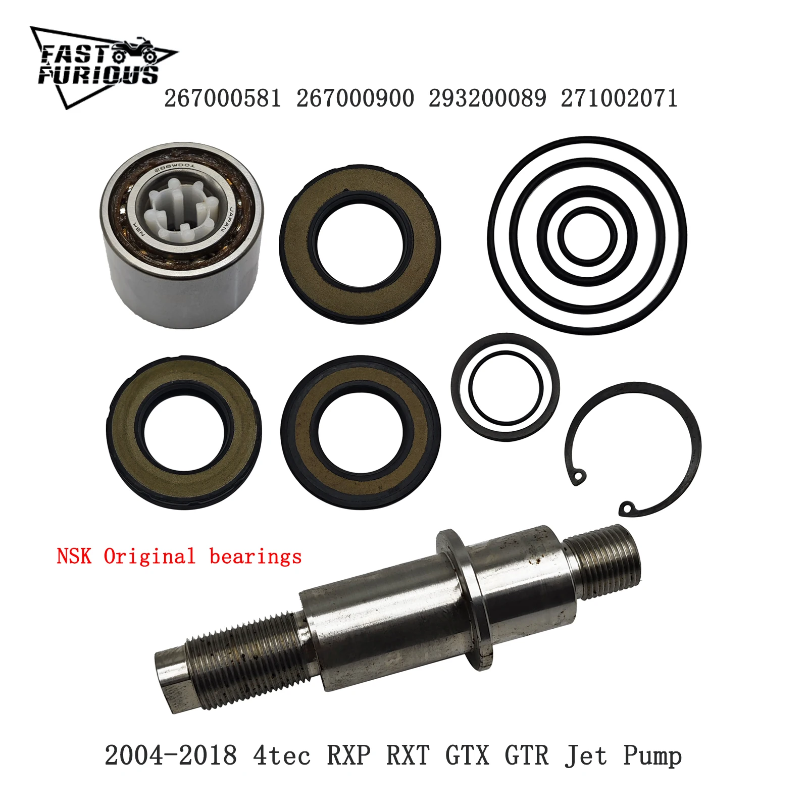 

Оригинальные подшипники NS K для SEADO * 2004-2018 4tec RXP RXT GTX GTR комплект для восстановления реактивного насоса уплотнение подшипника