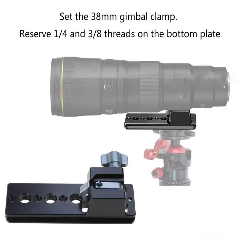 

E56B Replacement Lens Collar Foot Quick Release Plate for Z 600mm f/6.3 S Lens Lightweight Attachment Base Mount